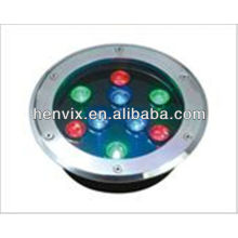 high quality 9w led underground light rgb